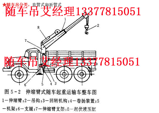 解放牌貨車帶吊