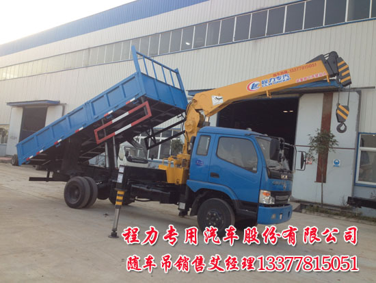 東風勁卡隨車吊4噸國四勁卡隨車起重運輸車