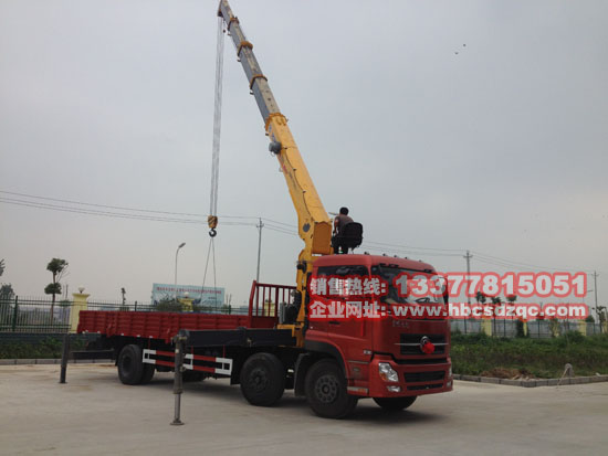 10噸東風(fēng)天龍隨車吊天龍三軸12噸康機(jī)起重運(yùn)輸車