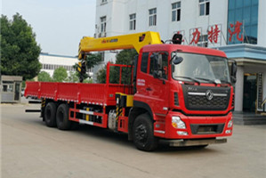 12噸海沃隨車吊14噸五節(jié)天龍后雙橋海沃隨車吊圖片