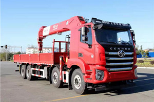 上汽紅巖前四后八隨車吊圖片