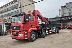 34噸江威陜汽德龍前四后八隨車吊圖片