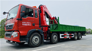 江威28噸重汽豪沃前四后八隨車吊圖片