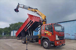 隨車人隨車抓鋼管配置抱木竹圖片夾甘蔗圖片