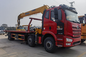 12噸吊解放隨車吊一拖二救援車圖片